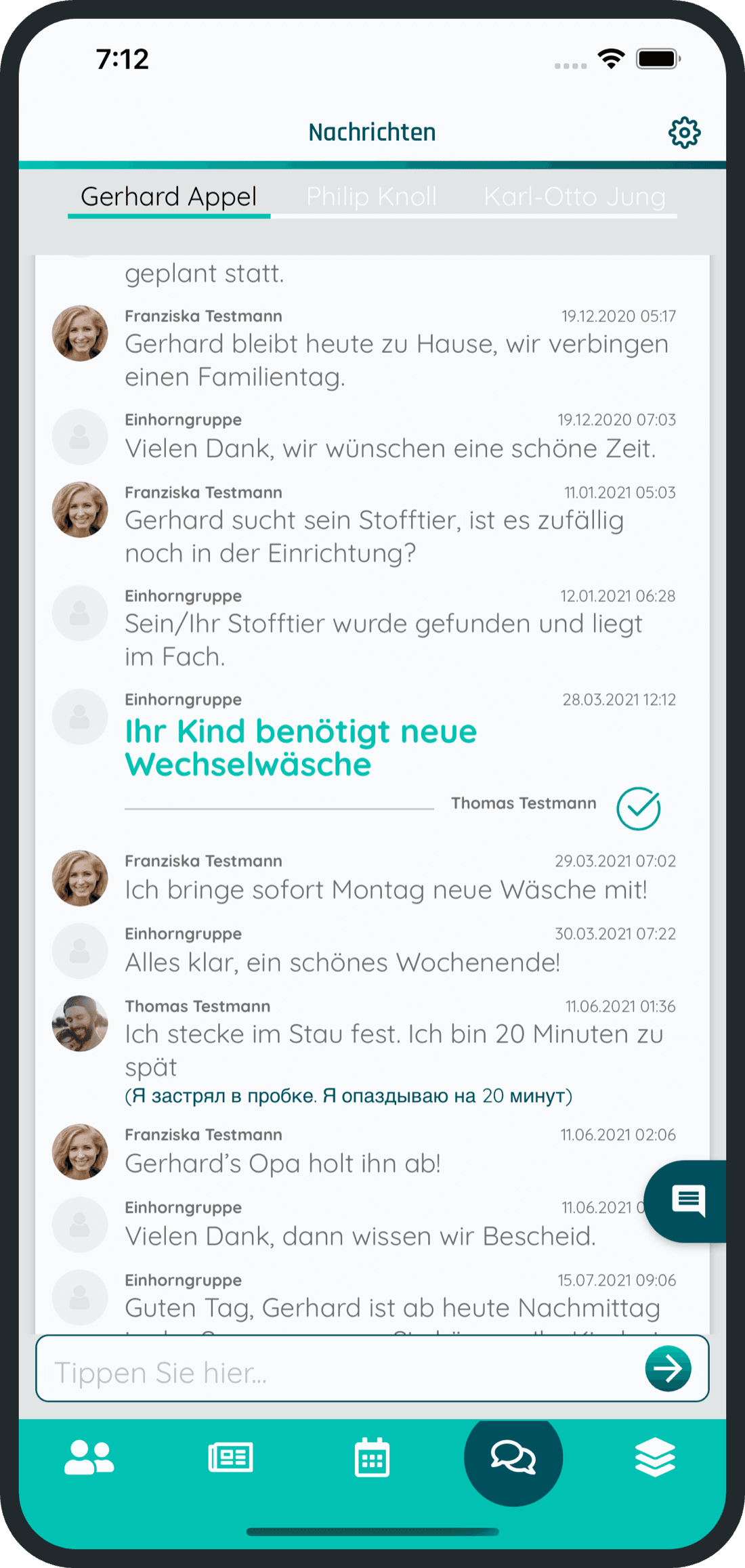 itana: sichere Nachrichten zwischen Kita und Eltern
